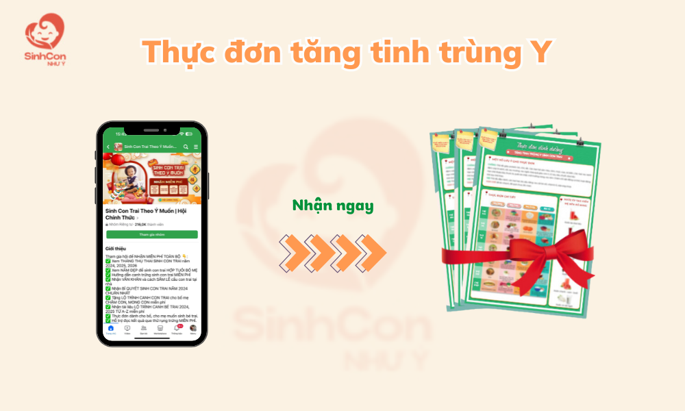 Tham gia hội để nhận Thực đơn tăng tinh trùng Y Miễn Phí