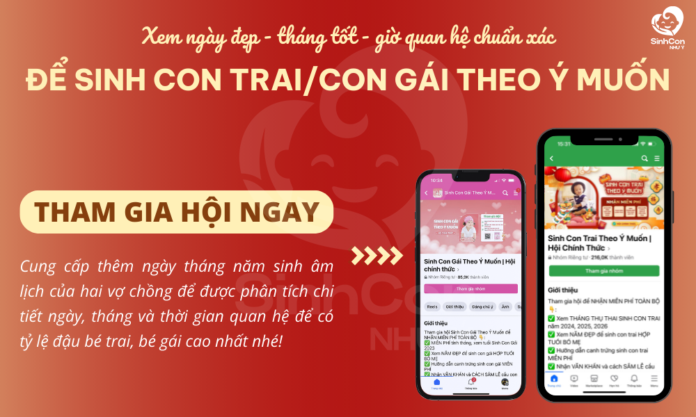 Xem ngày sinh con như ý miễn phí