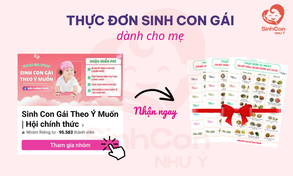 Dành tặng mẹ thực đơn sinh con gái khi tham gia hội