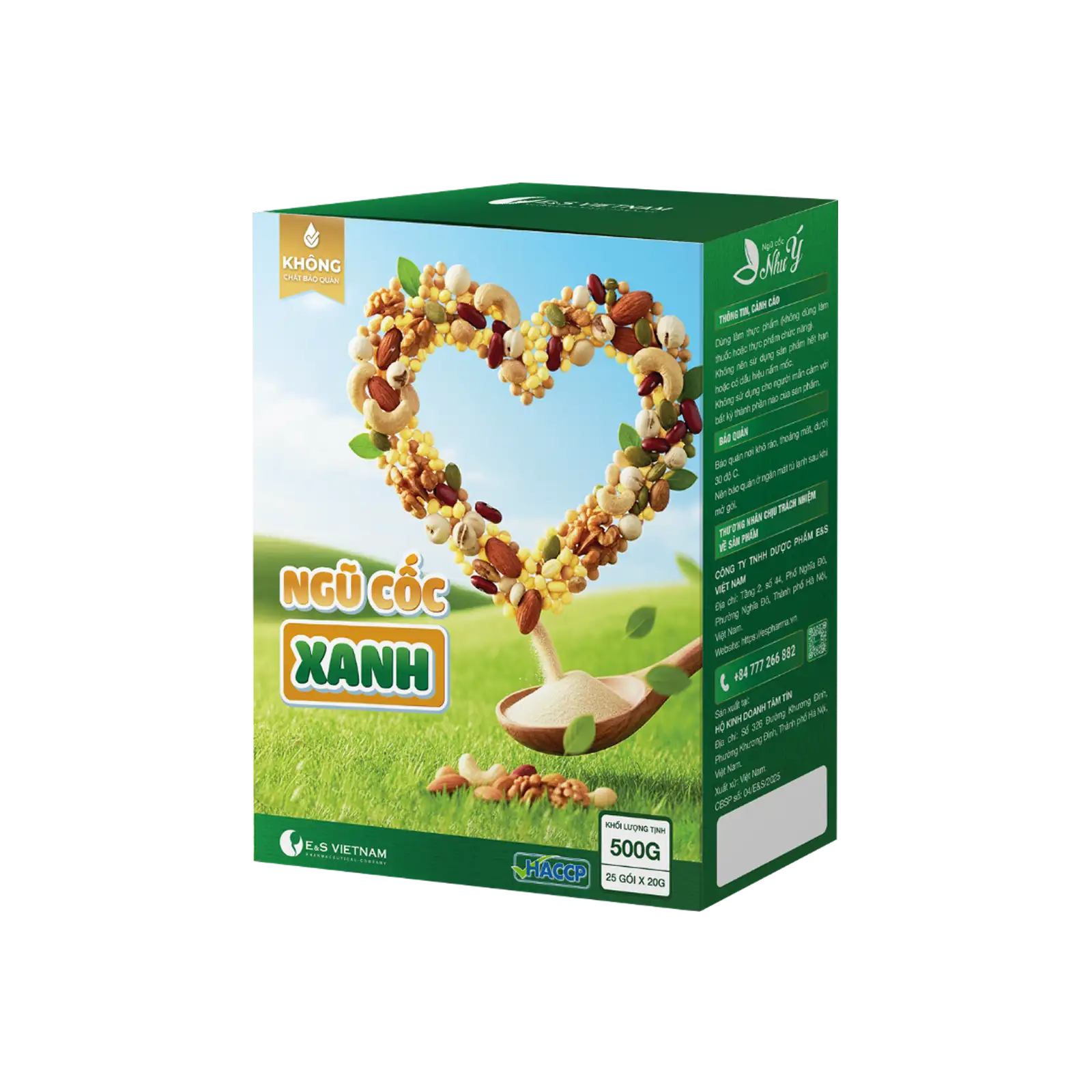 Ngũ Cốc Nội Tiết Như Ý Xanh